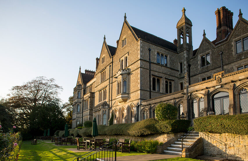 Exterior of Nutfield Priory wedding venue