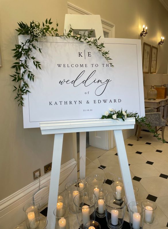 wedding sign