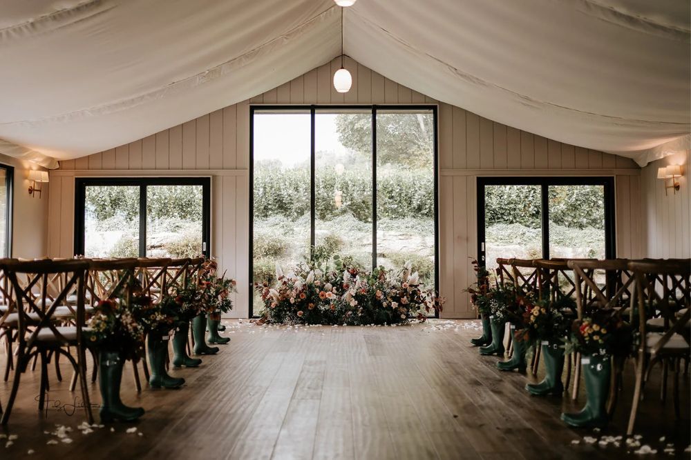 Cornish barn wedding venue
