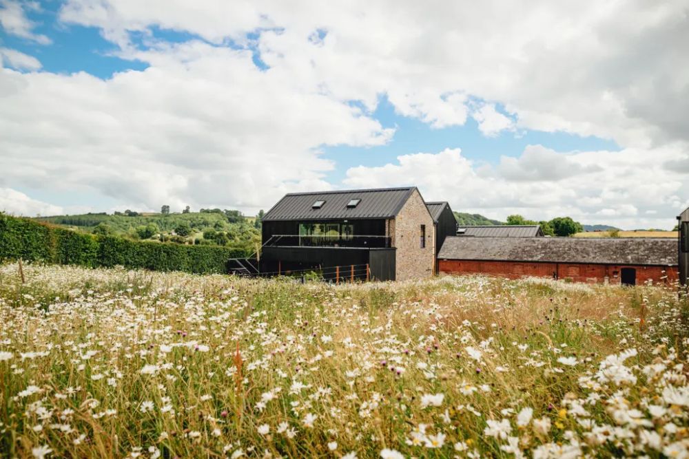 Outside Crumpleberry wedding barn