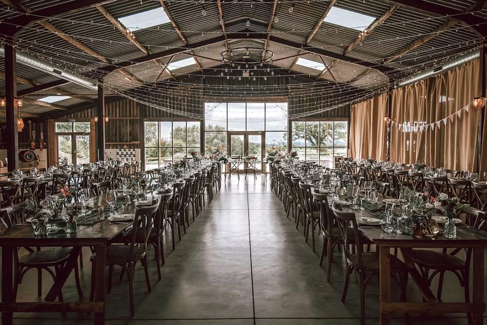 Grange Barn in Cheshire reception