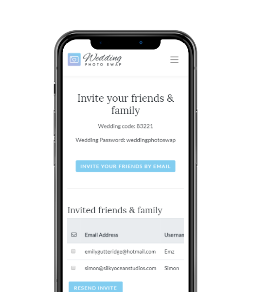 Invite Your Friends and Family